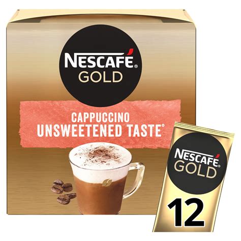 Nescafe Gold Cappuccino Unsweetened Instant Coffee 12 X 142g Sachets