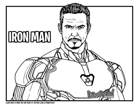 How To Draw Iron Man Avengers Endgame Drawing Tutorial Artofit