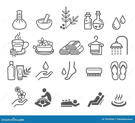 massage therapy and relaxing spa body skincare procedures flat vector illustration osteopathy