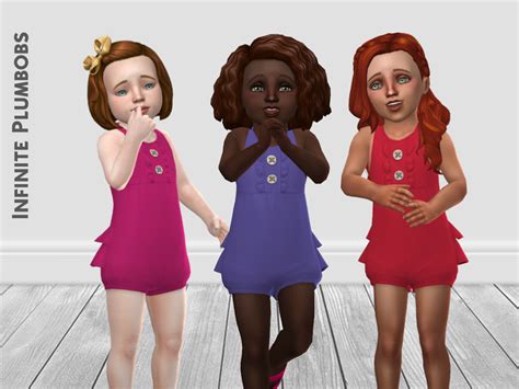Toddler Autumnal Romper By Infiniteplumbobs At Tsr Sims 4 Updates