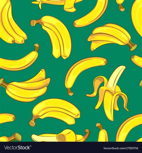 Bananas Seamless Pattern Royalty Free Vector Image