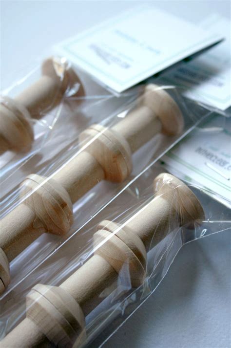 Small Wooden Spools Set Of 12 Natural Wood Thread Spools Wooden