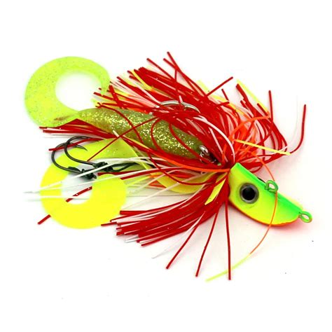 2016 New Jig Head Fishing Lure With Hook Sequins Metal Lure Sea Fishing