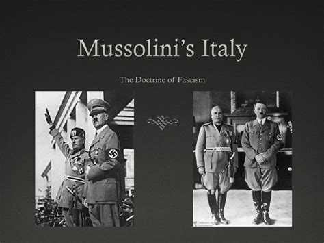 Doctrine Of Fascism