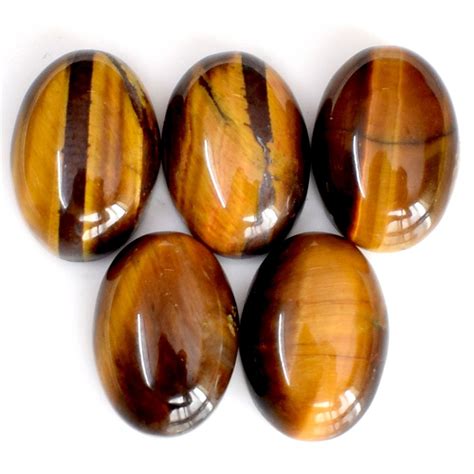 Genuine Aaa Natural Yellow Tiger Eye Gemstone Oval Shape X X Mm