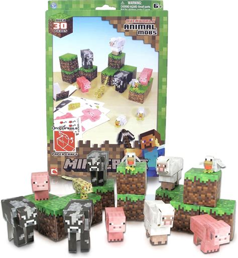Minecraft Papercraft Animal Mobs Set Over 30 Pieces
