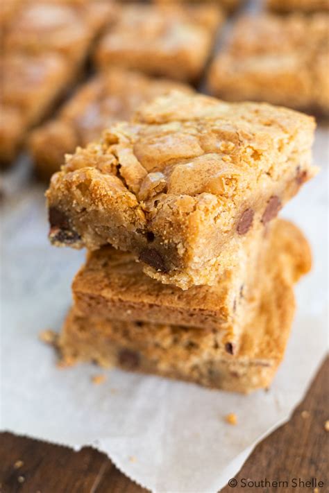 Together, salt and caramel create some seriously irresistible flavors. Salted Caramel Bourbon Blondies • Southern Shelle
