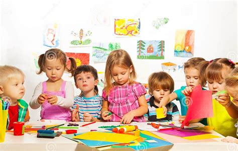 Creative Kids Class Stock Image Image Of Casual Drawing 37468359