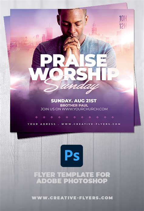 Church Flyers Templates Free Download Psd Financial Report