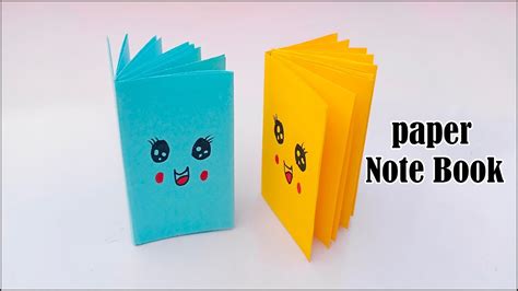Diy How To Make Paper Notebook Origami Notebook Paper Crafts Ideas