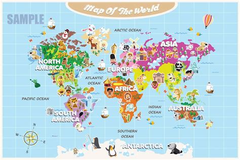 The World Map For Kids