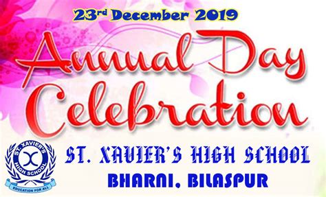 Annual Day Celebration On 23rd December Upcoming Event St
