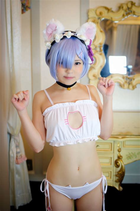 Sexy Rem Ero Cosplay “has Pussy Keyhole Lingerie