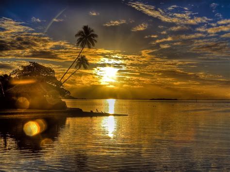 Tropical Island Sunset Wallpapers Picture Epic Wallpaperz