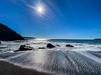 Black Sand Beach in the Marin Headlands near San Francisco, California ...