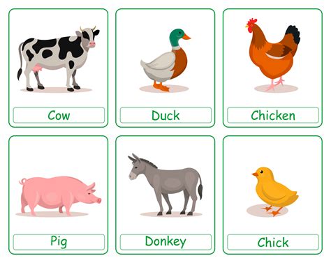6 Best Images Of Free Printable Animal Flash Cards