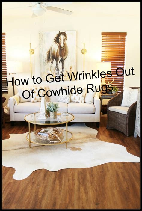 Then, using a new cloth, blot nail varnish remover on it and lift as much as you can from the rug. How To Get Wrinkles Out Of Cowhide Rugs - A Stroll Thru Life