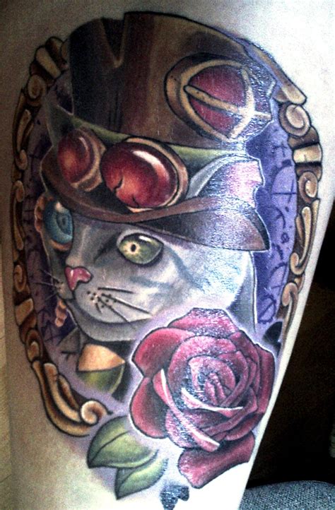 My Steampunk Cat Tattoo Finished Tattoo Pinterest