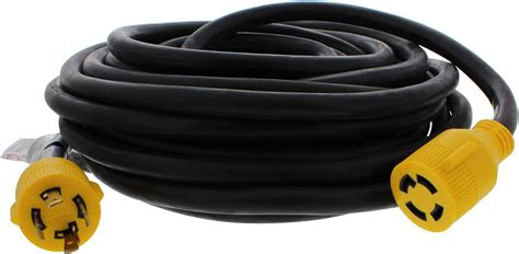 Dumble 30 Amp Rv Power Cord For Generator And Transfer Switch 50 Foot