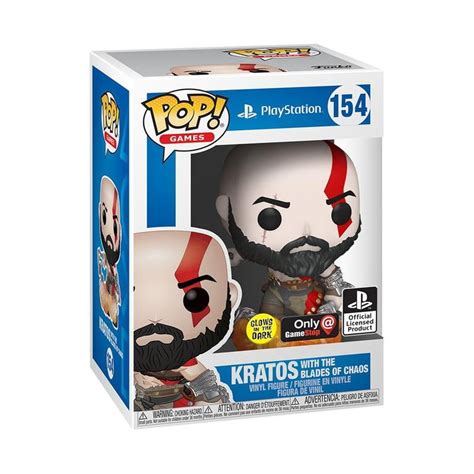 Funko Pop Kratos With The Blades Of Chaos God Of War 154 Glow In The