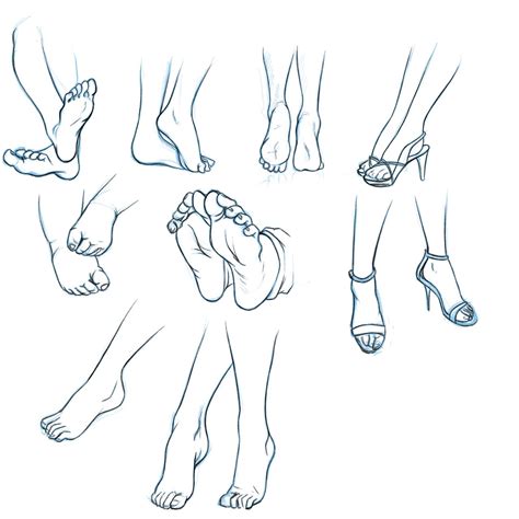 Feet Drawing Reference And Sketches For Artists