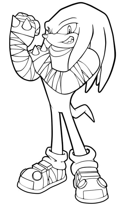 Sonic Boom Knuckles Coloring Pages | Best Coloring Page Site - Coloring