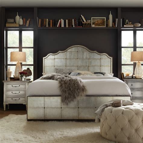 Arabella King Mirrored Panel Bed By Hooker Furniture