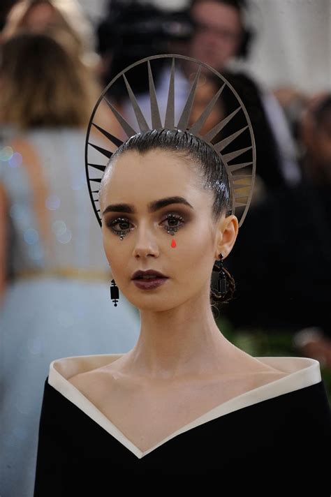 Lily Collins Makeup at the Met Gala 2018 | POPSUGAR Beauty Photo 7