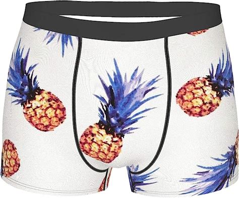 Amazon Com Nomichu Pineapple Mens Boxer Briefs Soft Breathable Men S