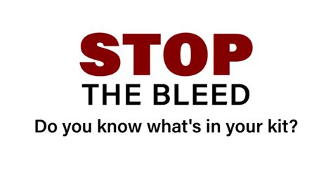 new stop the bleed video teaches bleeding control for bystanders
