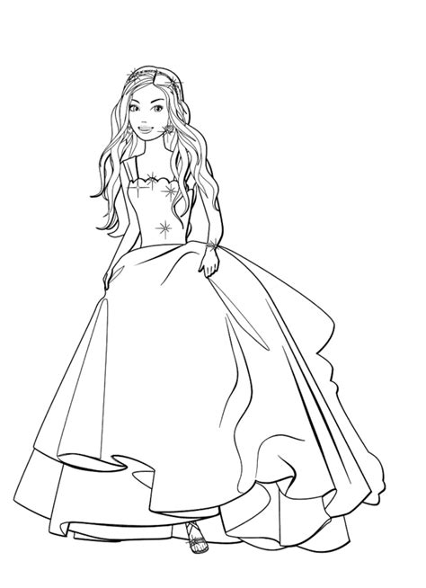 barbie   prom coloring pages