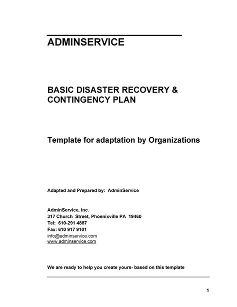 Effective Disaster Recovery Plan Templates DRP ᐅ TemplateLab