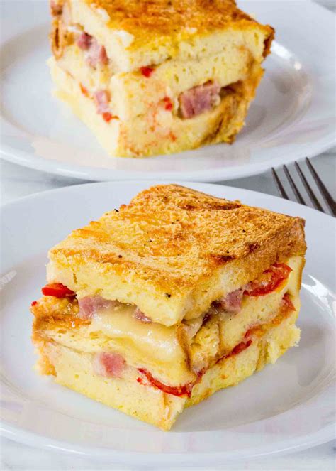Breakfast Casserole With Bread Slices