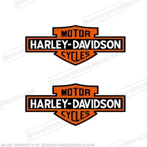 Harley Davidson Fuel Tank Motorcycle Decals Set Of 2 Style 18
