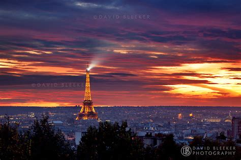 Paris Skyline Parc De Belleville © David Bleeker Photography