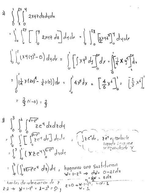 Integrales Dobles Y Triples Integrales Triples