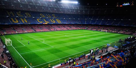 Soccer Stadium Fc Barcelona Camp Nou Manchester City Champions
