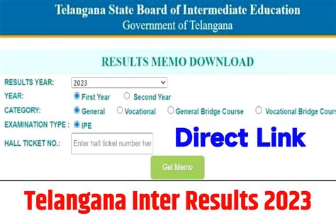 Ts Inter Results 2023 Link 1st And 2nd Year