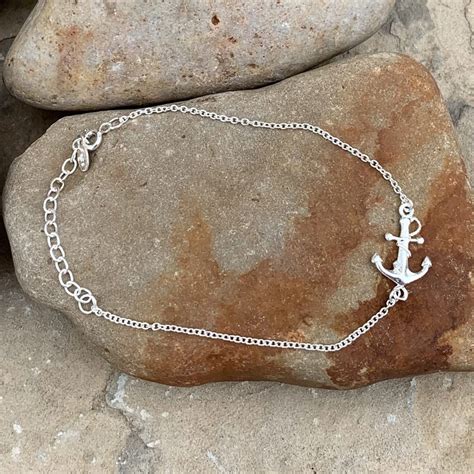 Sterling Silver Anchor Bracelet Gle Good Living Essentials