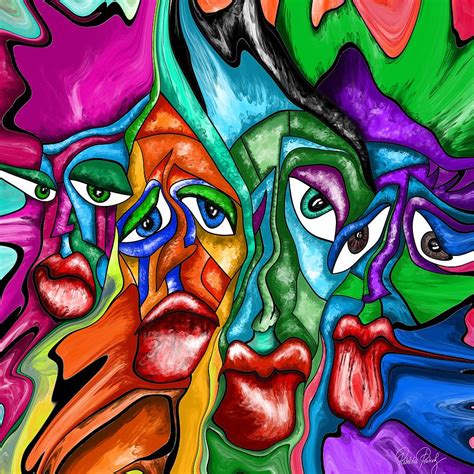 At artranked.com find thousands of paintings categorized abstract contemporary modern, face painting by fidostudio. Faces - Abstract Painting Fluid Painting Painting by ...