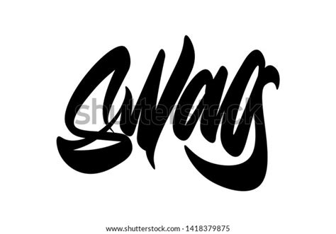 Swag Hand Drawn Vector Lettering Design Stock Vector Royalty Free