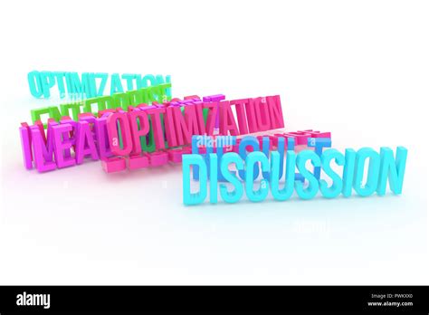 Optimization Discussion Business Conceptual Colorful 3d Rendered