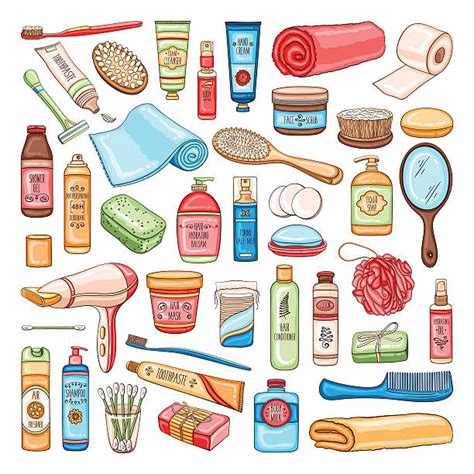 Produtos Para Higiene Pessoal E Banho Vetores E Ilustrações De Stock Istock