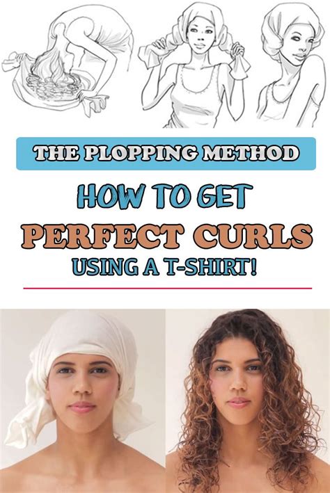 the plopping method how to get perfect curls using a t shirt really curly hair curly hair