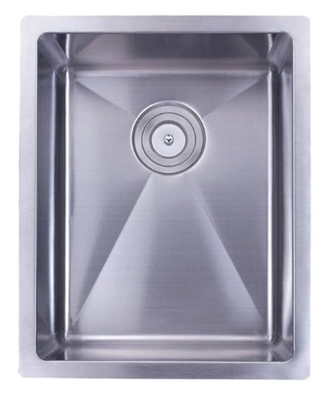 16” Stainless Steel 15mm Radius Undermount Kitchen Bar Prep Sink 16