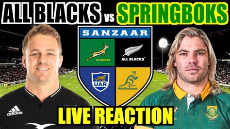 All Blacks Vs Springboks Rugby Championship Live Reaction Youtube