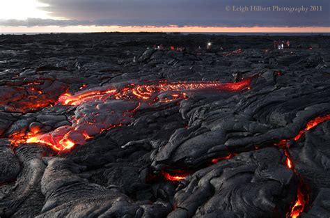 Hawaiian Lava Daily ~ Lava Advancing Towards Kalapana Gardens