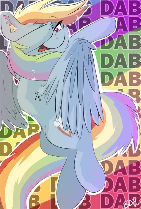 Rainbow Dab By Bow2yourwaifu On Deviantart