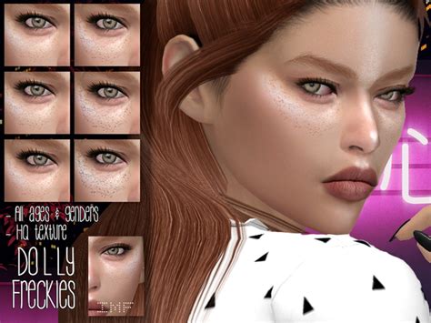Imf Dolly Freckles N06 By Izziemcfire Sims 4 Skins