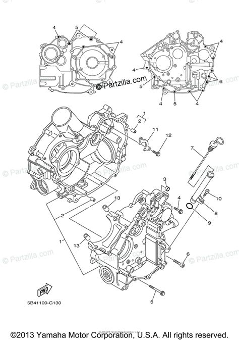 Yamaha Side By Side 2008 Oem Parts Diagram For Crankcase
